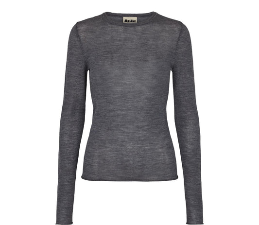 By MarMar Copenhagen merino trui grey melange